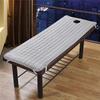 Jojomis Facial Massage Table Bed Cover Mattress Pad for Beauty Salon with Face Hole & Elastic Bands - Grey 75x28 Inch view 3