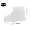 200pcs one-Off Foot Cover Clear Plastic Disposable Booties Disposable Foot Cover Film Foot Cover Transparent Foot Covers Disposable Disposable Foot Bags Massage Sock view 2