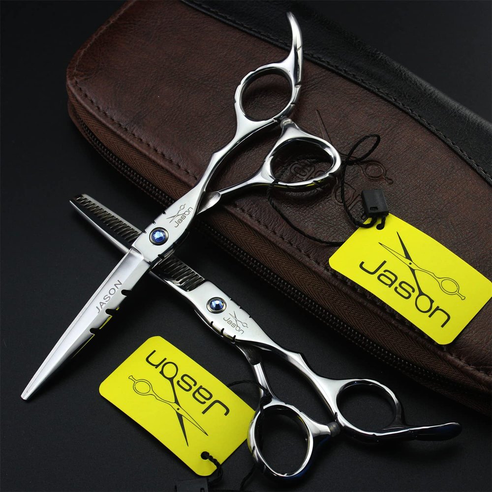 6.0 Inch Hair Cutting Scissors Set, Barber Hair Cutting & Thinning Shears, Hair Cutting Scissor Set, Hair Cutting Scissors Thinning Shear Set, for Hair Stylist Or Home Use