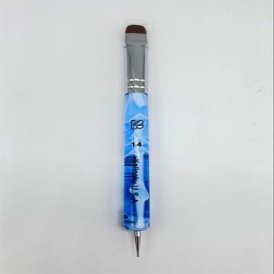 Spontaneous Beauty Premium Kolinsky French Brush (Size 14 with Dotting Tool, Acrylic Handle)