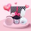 Bath and Body Spa Gift Set For Women - Relaxing Salt Bath Bombs, Natural Cold Process Soap, Organic Raspberry Face Scrub - Beautiful Pink Polka Dot Box - Best Gift for Women, Mother, Mom, Girls, Her view 2