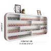 QQXX Wall Mounted Nail Polish Display Rack, Hanging Large Capacity Storage Display Shelf, Essential Oil Perfume Storage Rack,Salon Beauty/Nail Shop Organizer Perfume Holder(1.2M(47.2"), White) view 4