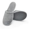 Arus Men's Cotton Slippers Turkish Terry Cloth for Spa and Bath Gray Medium view 2