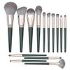 MAGICLULU Professional Makeup Brush Set 14pcs Wooden Handle Brush Kit Complete Set for Blush Foundation Eye Powder and More for Daily Professional Use view 1