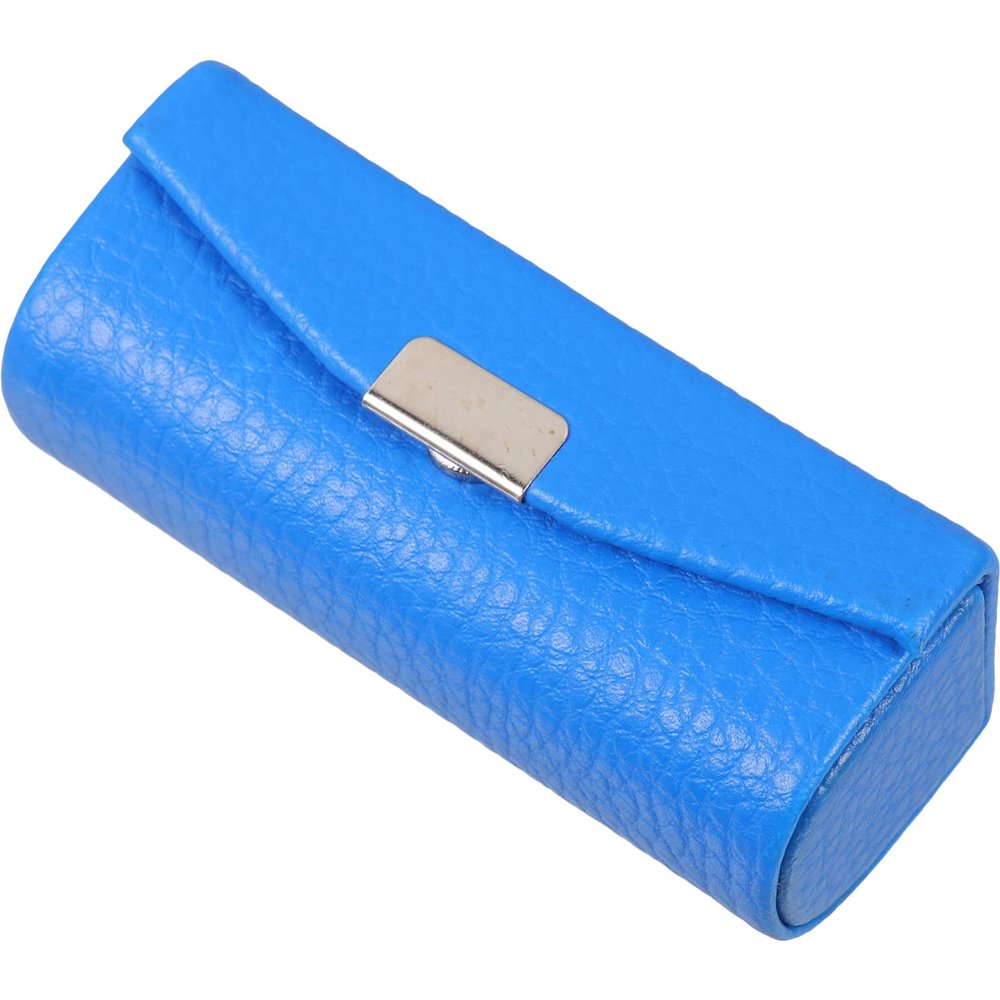 minkissy Lipstick Storage Case Mirror Portable Leather Lipstick Holder for Women Elegant for Travel and Everyday Use for Valentine Day