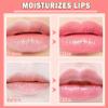 2PCS Bee Lip Balm Honey Pot,Honey Lip Balm With Honey Spoon,Honey Lip Mask Moisturizing Hydrating Prevents Dry and Chapped Lips,Lip Exfoliating Bee Lip BalmHoney+Strawberry view 3