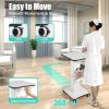 Beauty Salon Trolley Cart, Salon Spa Rolling Trolley Stand Mobile Cart with Wheel, Salon Beauty Mobile Cart Beauty Instrument Storage Tray view 3