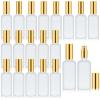 Tessco for you 20 Pcs 3.4 oz/100 ml Glass Spray Bottles Empty Perfume Atomizer Refillable Clear Decorative Empty Bottles with Fine Mist Sprayer Pump for Face Body Travel(Gold) view 1