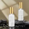 Tessco for you 20 Pcs 3.4 oz/100 ml Glass Spray Bottles Empty Perfume Atomizer Refillable Clear Decorative Empty Bottles with Fine Mist Sprayer Pump for Face Body Travel(Gold) view 3