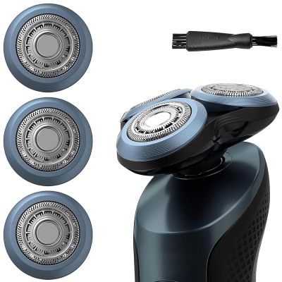 Suleto SH60/72 Replacement Heads Compatible with Philips Series 6000, SH60 Razor Head Compatible with Norelco Electric Shaver S6880/81, S6810/82, S6820/84, 3-Pack Sh60 Shaving Replacement Heads