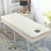 ZYFAB Spa Massage Table Pad,Lambswool Beauty Mattress Topper with Holes Soft Thick Beauty Salon Mattress Protector Non-Slip Roll Up Sleeping Pads,Beige,70 * 190cm view 1