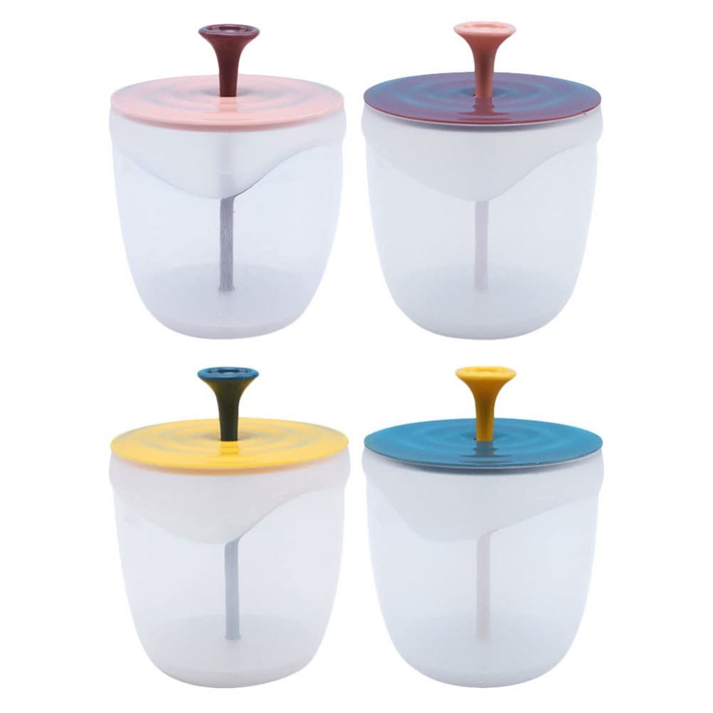 Alipis 4pcs Bubble Whipped Bottle Adorable Face Wash Foaming Bubbler Tool for Rich Cleansing Suitable for Facial Shampoo Shower Gel