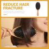 minkissy Boar Bristle Brush for Women Hair Styling Comb for Hair Types Gentle Detangling Portable and Lightweight Design for Salon and Personal Use view 3