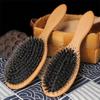 minkissy Boar Bristle Brush for Women Hair Styling Comb for Hair Types Gentle Detangling Portable and Lightweight Design for Salon and Personal Use view 4