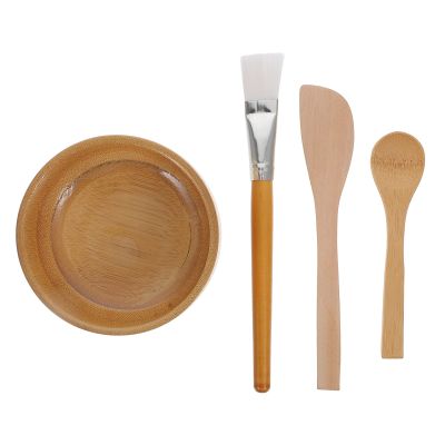 MAGICLULU 1 Set Facial Mask Mixing Bowl Skin Care Mask Bowl Wood Face Mask Mixing Bowl Set for Lady Women