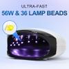 L'UGX 56W UV LED Nail Lamp Nail Dryer for Gel Polish, UV Light Curing Lamp with 4 Timer, Perfect for Manicure and Pedicure view 4