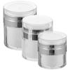 Kichvoe 3pcs Airless Pump Lotion Dispenser Bottles Vacuum Cream Containers for Travel Leak Press-type Cosmetic Jars for Lotions Creams and Essential Oils view 1
