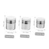 Kichvoe 3pcs Airless Pump Lotion Dispenser Bottles Vacuum Cream Containers for Travel Leak Press-type Cosmetic Jars for Lotions Creams and Essential Oils view 2