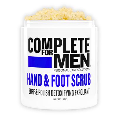 COMPLETE FOR MEN - Hand and Foot Scrub: Exfoliating Feet, Hand Exfoliant, Sugar Scrub for Dry Skin, Moisturizing Rough Skin Remover, Ideal for Hands and Feet Care, Scrub for Men