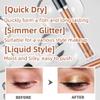 ONarisae Liquid Eyeshadow Shimmer Long Lasting Effect Shiny Pigment Eyeshadow Glow Glitter Makeup (Brown) view 2