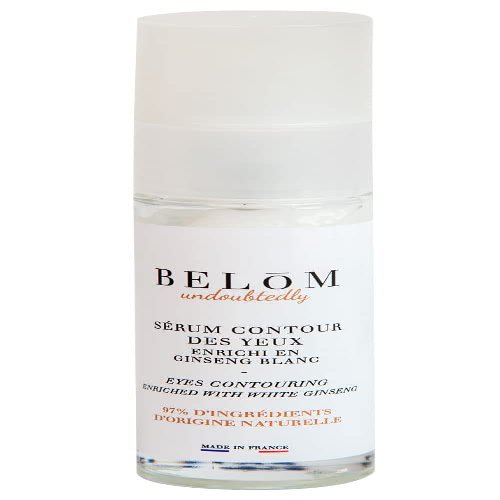 Maison du Savon de Marseille  Belom Eye Contour Serum for Men  Hydrates and Reduces The Appearance of Fine Lines and Wrinkles - Enriched with White Ginseng - 1.01 Fl oz