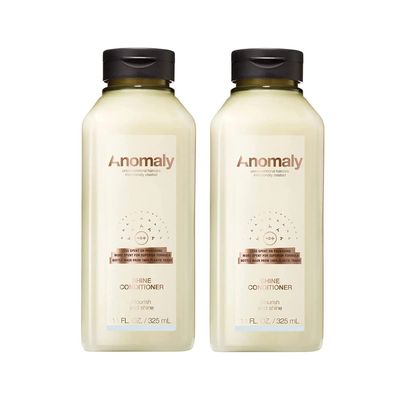 Anomaly Shine Deep Conditioner Detangler with Jojoba Oil & Murumuru Butter for Dry Hair, Anti Frizz Control, Sulfate Free & Paraben Free, Sustainable Ocean Plastic Packaging, 11 fl oz (Pack of 2)