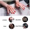 FRCOLOR 1pc Nail Art Polisher Holder Nail Grinding Storage Rack for Manicure Tools Easy to Clean Organizer for Salon Home Use Transparent Design view 2