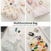 ALTALIVA Canvas Makeup Bags Cosmetic Bag for Women Travel Toiletry Bag Accessories Organizer (Orange+Purple) view 2