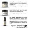 Ageless Millennial Aesthetics - Days Skin Care Gift Box - 1 Exfoliating Coconut Scrub - 2.0oz, 1 Pro-C Illuminating Antioxidant Serum - 1.0oz, and 1 Revitalisant Hydrating Cream - 2.0oz view 2