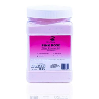 All in beauty Jelly Mask Powder for Facials Skin Care, Professional Peel off Facial Mask to remove skin blemishes, Moisturizing, Jelly Mask Facial Kit for Skin Care (Pink Rose).