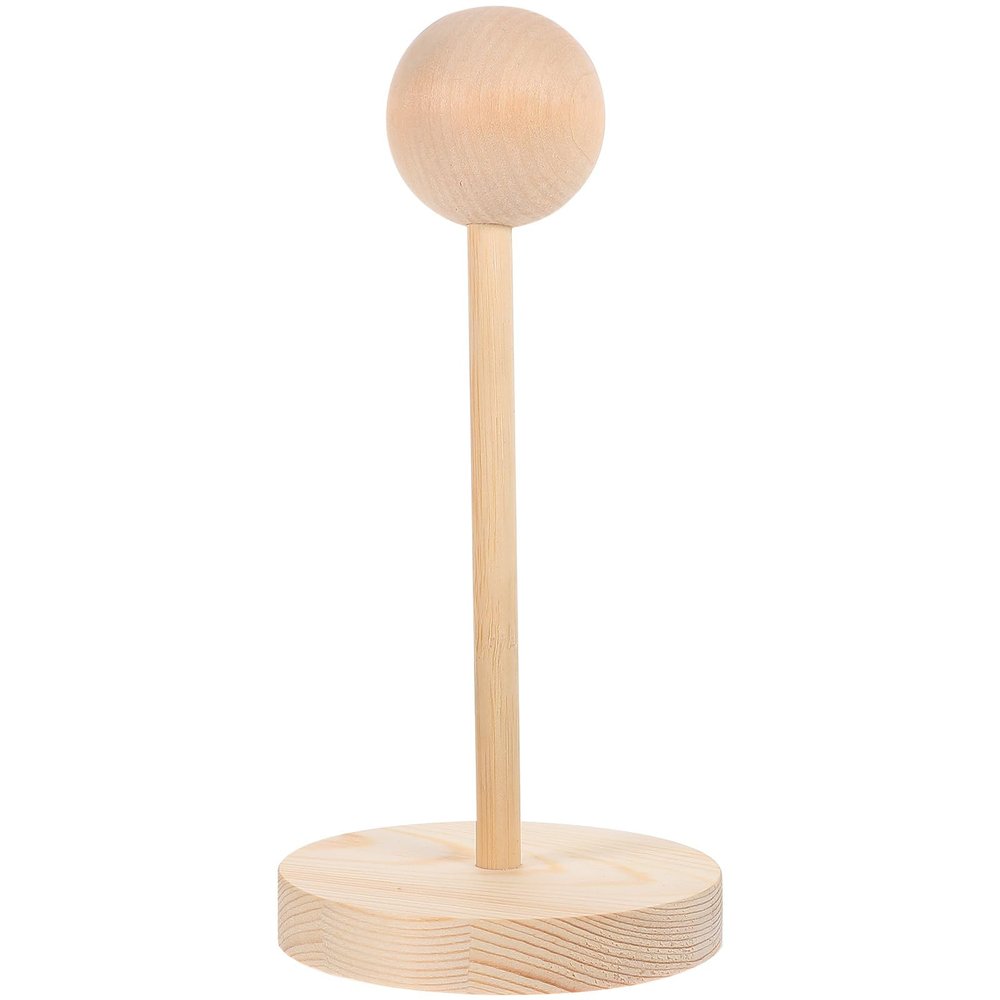 Gadpiparty Wooden Portable Head Bjd Cm Dolls Stand Natural Wooden HaMannequin Head Helmet Holder Display Rack Dolls Wig Stand Wig Storage Rack Holder for Kids