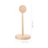 Gadpiparty Wooden Portable Head Bjd Cm Dolls Stand Natural Wooden HaMannequin Head Helmet Holder Display Rack Dolls Wig Stand Wig Storage Rack Holder for Kids view 2