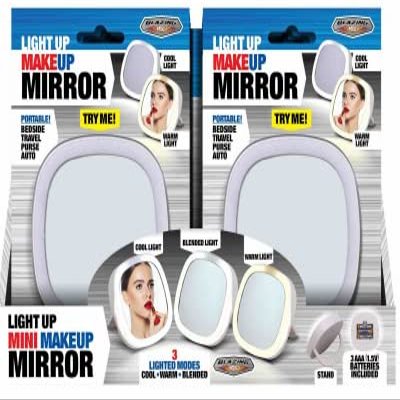768028 Light Up Makeup Mirror - Quantity 12