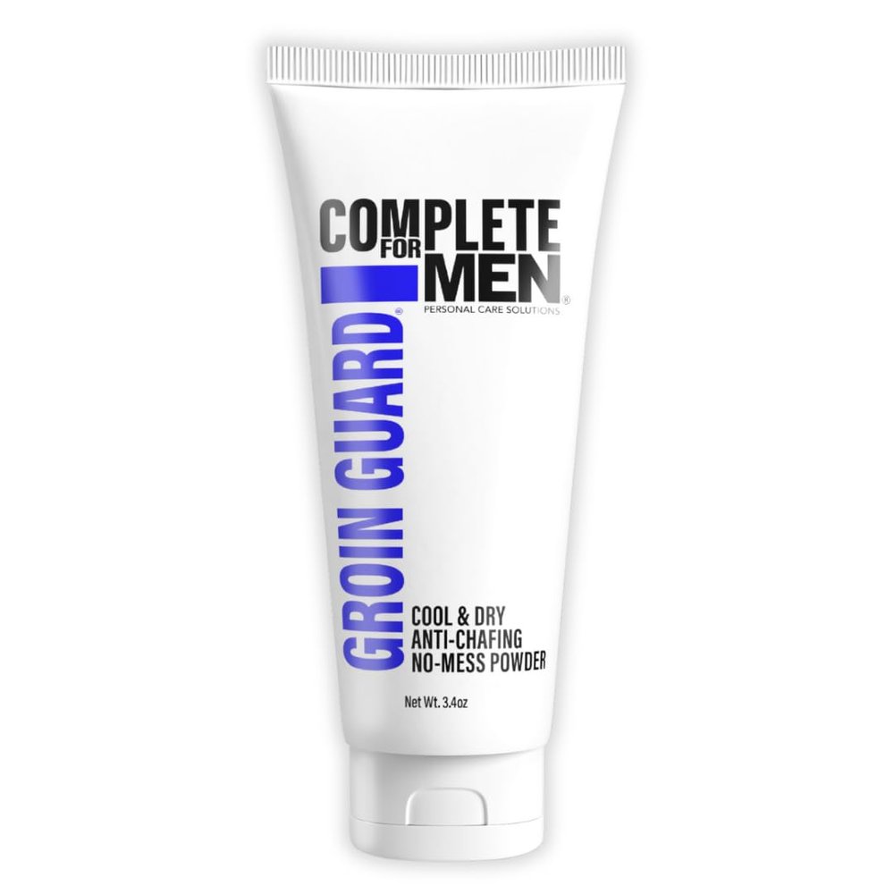 COMPLETE FOR MEN - Groin Guard Anti Chafing Cream: Talc Free, Aluminum Free, Natural Odor Control Cream for Men, Non Greasy, Cool & Dry, Friction Defense, Chafe Protect for Private Parts