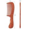 Onedor Handmade 100% Natural Red Sandalwood Hair Combs - Anti-Static Sandalwood Scent Natural Hair Detangler Wooden Comb (Wide Tooth Fine Tooth Set) view 4