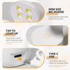 GAOY Mini UV Light for Gel Nails, Small LED Nail Lamp, Fast Curing, White view 3