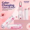 Blossom Moisturizing Scented pH Color Changing 2 pack, Strawberry Scented Crystal Lip Balm (Red), Shimmer Sparkle Lip Stain Tint (Blush), Infused with Real Flowers, 6g, Red/Blush view 2