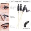 300 PCS Eyelash Extension Supplies Kit Disposable Micro Swab Brush Eyebrow Spoolies Lip Stick Brush Mascara Wand Applicator Makeup Brush Tool(all gold kits) view 3