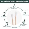 500 Pack Cotton Swabs, Individually Wrapped Cotton Swab, Individually Wrapped Double Tipped Wooden Sticks for Ear, Make-up(4pcs per Bag, 500 Bags, Double Round End) view 3