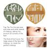 Powder Puff, Makeup Powder Puff Ultra Soft Sponge for Cosmetic (Green Yellow) view 4