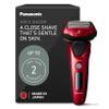 Panasonic ARC5 Electric Razor for Men with Pop-up Trimmer, Wet Dry 5-Blade Electric Shaver with Intelligent Shave Sensor and 16D Flexible Pivoting Head - ES-ALV6HR (Red) view 1