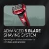 Panasonic ARC5 Electric Razor for Men with Pop-up Trimmer, Wet Dry 5-Blade Electric Shaver with Intelligent Shave Sensor and 16D Flexible Pivoting Head - ES-ALV6HR (Red) view 3