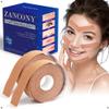 zancony Anti-Wrinkle Tape Facial Myofascial Lift-Smoothes Wrinkles Suits for All Parts of The Face and Neck - Forehead Fines Nasolabial Folds Crow's Feet Necklines etc, 2.5CM*2Rolls view 1
