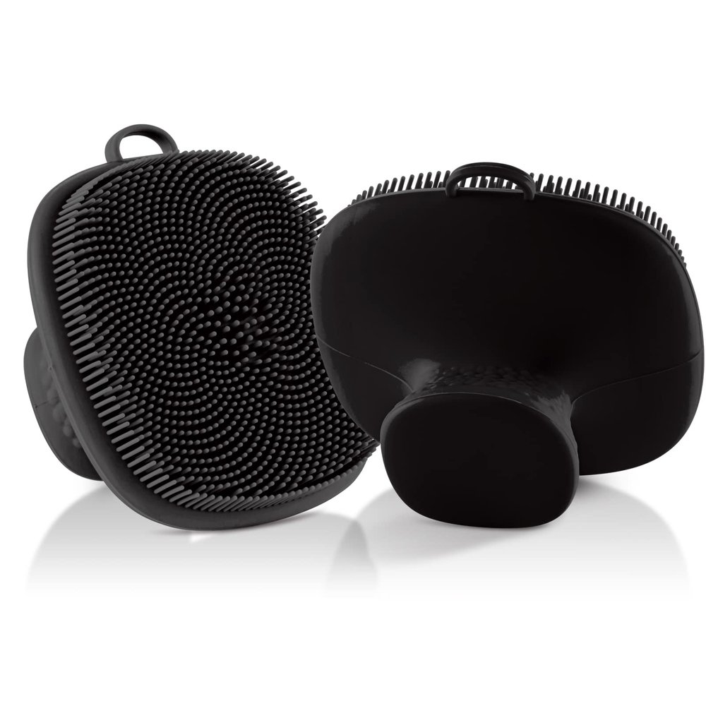 Face Scrubber 2 Pack Silicone Face Scrubber for Men Facial Cleansing Brush Silicone Face Wash Brush Manual Waterproof Cleansing Skin Care Face Brushes for and Exfoliating
