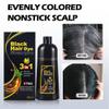 BELEZALIB Instant Black Hair Dye Shampoo for Gary Hair, Permanent Hair Color Shampoo for Women & men, 3 in 1 Herbal Ingredients 500ml view 2