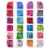 Beavorty Nail Art Sequins Colors Heart-Shaped Glitter for Manicure for Nail Decoration and Makeup Crafting Solid Hollow Hearts view 1