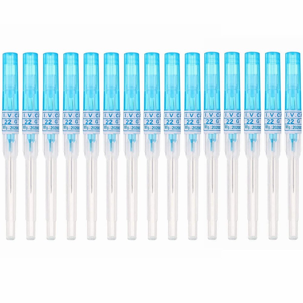 Piercing Needles,15PCS 22G IV Catheter Needles 22 Gauge Disposable Stainless Steel Hollow Piercing Needles