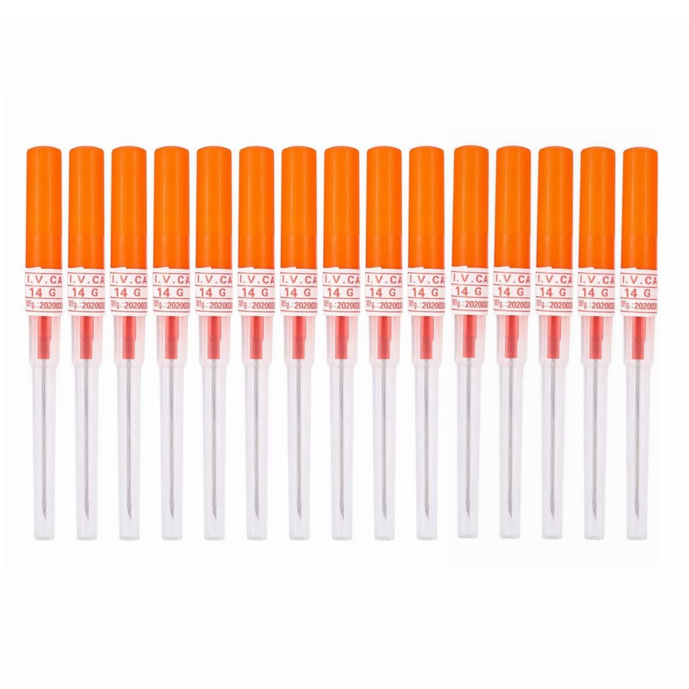 Piercing Needles,15PCS 14G IV Catheter Needles Kit Piercing for IV Start Kits