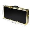 Titunjian Barber Case Professional Barber Carrying Case With Code Lock Portable Barber Travel Case Stylist Tool Box for Clippers Trimmers Shears Scissors Comb Blade Styling Tools (Black Gold) view 2