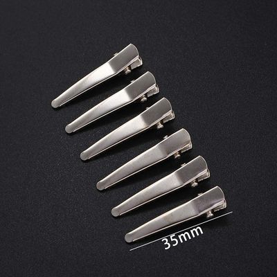 10pcs Alligator Hair Clips, Metal Hair Clips,Hairdressing Salon Hair Grip DIY Accessories Hairpins for Women(35mm)